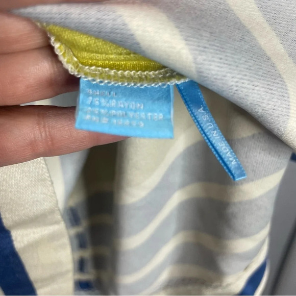 J. McLaughlin Striped Swing Short Sleeve Shift Dress - Picture 5 of 6